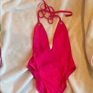 Ted Baker Vibrant Pink One-Piece Swimsuit